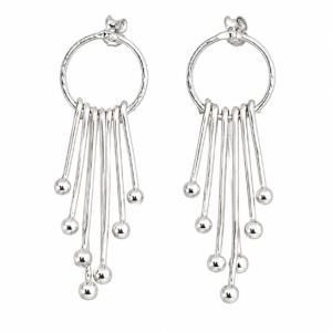 Aros Gotas de Plata